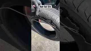 Run flat tire #youtubeshorts #shorts