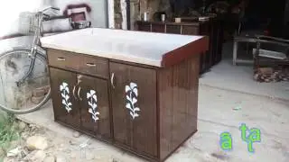 लकड़ी की रसोई चलती फिरती Moving kitchen  wooden