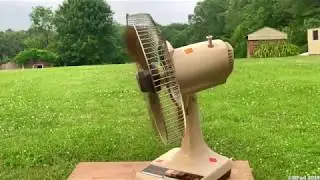 Vintage Galaxy Desk Fan Destruction