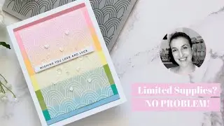 Can you make a card with only ONE BACKGROUND STAMP? Yes you can!