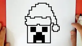 HOW TO DRAW A CHRISTMAS CREEPER