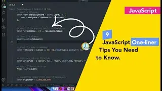 9 JavaScript One-liner Tips You Need to Know.