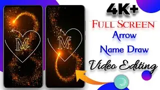 4K+ Full Screen trending Name Art alight Motion Hindi🔥|| Arrow Name Draw  || Vinit Sah