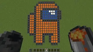 How To Draw Among Us in Minecraft 🤔