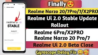Finally! Realme Ui 2.0 Stable Update Rollout 🤩 Gyroscope Fix~ Realme Ui 2.0 Beta Update Close