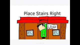 How To Place Stairs Upside Down Easy (Minecraft)