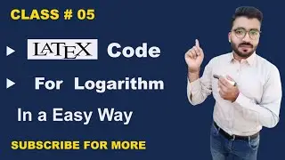 LaTeX code for logarithm base Math Equations How to write Log in LaTeX TexMaker Editor 