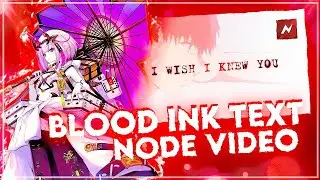 Blood Ink Text Effect [FREE PRESET] | Node Video