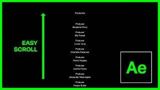 How to Make End Credits in After Effects [BEST WAY]