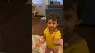 Adorable baby talking 