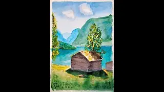 Мастер-класс Домик в горах