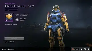 Halo Infinite Northwest Sky Armor coating
