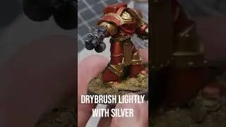Easy Red Metallic & Gold technique #paintingminiatures #miniature