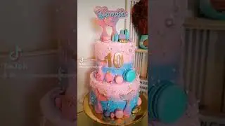 #cake #torta#pastel #sirena #macarroons #fondant #reposteria
