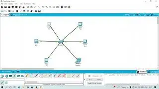 Star Topology In Networking || Cisco Packet Tracer || 