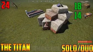 THE TITAN - RUST SOLO/DUO BASE | 24 ROCKETS TO TC | RUST BASE DESIGN