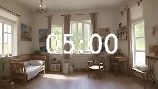 Aesthatic 5 minutes timer