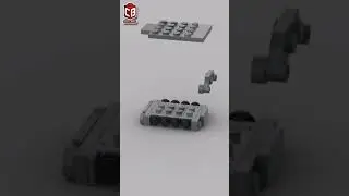 LEGO Mini Tank 6 Satisfying Building Animation 