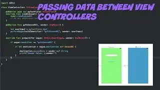 [Swift 3 Tutorial] - How To Pass Data Between View Controllers