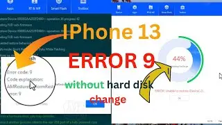 ERROR-Unable to restore iDevice-2. stock 44% || ERROR-9 || all Iphone 1 solution