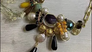 Collar de Alambrismo #tendencia #moda #otoño2022 #bisuteria #alambrismo #tiktok