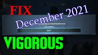 Error Code Vigorous Call of duty modern warfare December 2021 FIX ALL MAPS PLAYABLE!