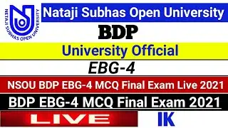[ NSOU BDP EBG-4 MCQ Final Exam Live Answers 2021 ] BDP EBG-4 MCQ Final Exam Live Answers 2021 ||