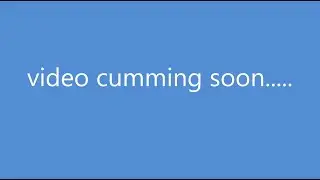 video cumming soon.....