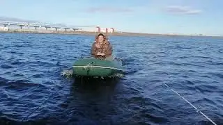рыбалка на дамбе с лодки. выезд третий.
