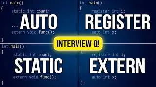 Storage Classes in C | Types of Storage Classes in C | Static, Auto, Register and Extern Explained