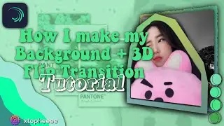 HOW I MAKE MY BACKGROUND + 3D FLIP TRANSITION TUTORIAL🔹| Alight Motion Tutorial