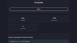 TELEGRAM NEW BOT // TOMARKET bot // join telegram link 🖇️