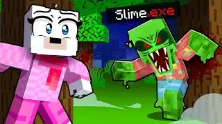 Scaring My Friends as SLIME BLOCK.EXE in Minecraft!