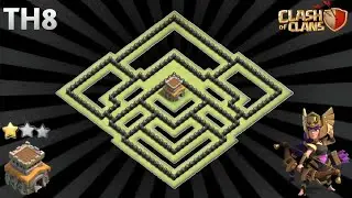 NEW BEST TOWN HALL 8 (TH8) BASE | TH8 BASE COPY LINK - CLASH OF CLANS