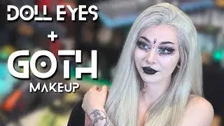 Doll Eye Gothic Makeup | DETAILED Stream GRWM |