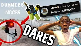 Dummies vs Noobs Dares lol... | Roblox MEMES