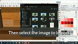 How to import an image in sketchup