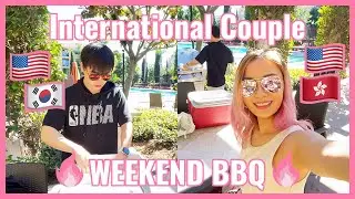 [William and Alice] Couple's Vlog  l  Weekend BBQ, Cute Puppy, Chill Pool Side
