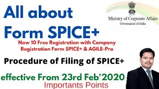 PROCEDURE OF SPICE PLUS  FILING FOR COMPANY REGISTRATION | FEATURES OF SPICE+