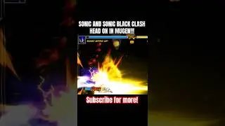 Sonic and Sonic Black CLASH #shorts #sonic #mugen