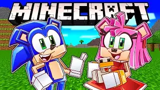 Sonic & Amy Play MINECRAFT LIVE!! (Part 1)