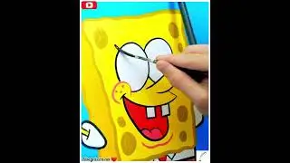 come disegnare spongebob con le tempere. #disegni #spongebob #easy