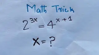 Nice Exponent Math Simplification Problem | Find the value of X