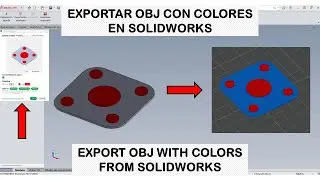 Export OBJ format with colors from Solidwrks for multicolor 3D printing