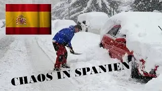 Schnee-Apokalypse in Spanien! Menschen fliehen! 8m hohe Wellen! Naturkatastrophen, Wetter weiltweit.