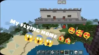 Minecraft| I create flying home 🏠🏠#minecraft