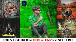 5 Lightroom DNG & XMP Presets Free || Lightroom Free Presets 2022 || No Password Presets