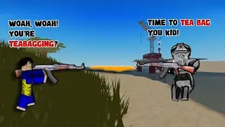 Destroying a Toxic Player that Tea Bags me in War Tycoon!