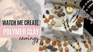 Making Polymer Clay Hand Shaped Beaded Earrings | Fall Earrings | Olivia Heyward