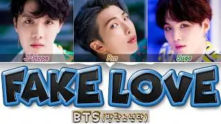 BTS - FAKE LOVE (RAP LINE ORIGINAL DEMO VERSION)(MASHUP)[Color Coded Lyrics/Han/Rom/Eng/가사]